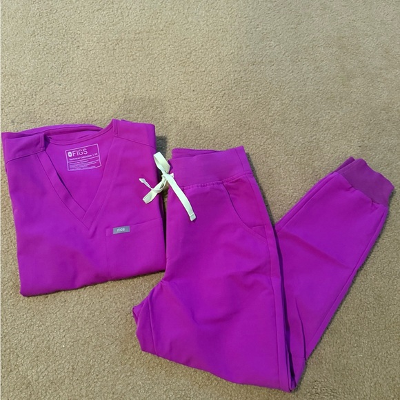 Figs Other - Figs Purple Jolt High Waisted Zamora and Catarina Scrub Top